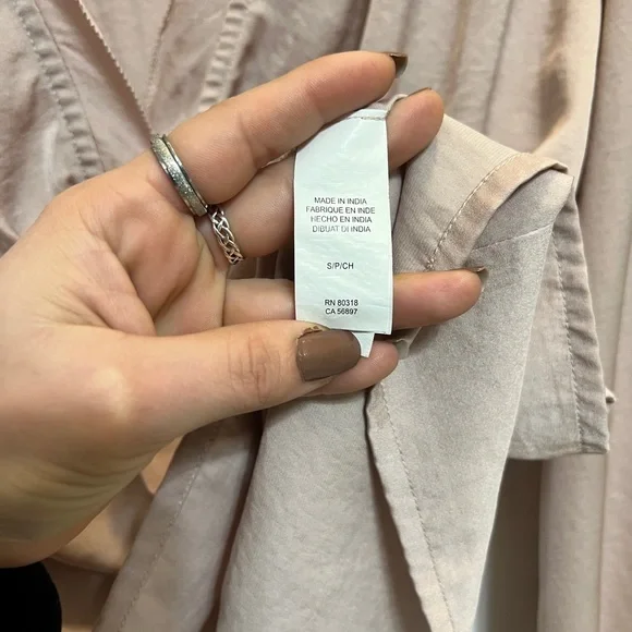 Lucky Brand Silky Babydoll Blouse - Picture 10 of 11